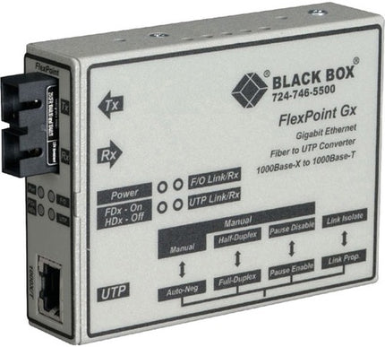 Main Image for Black Box FlexPoint Gigabit UTP to Fiber Media Converter