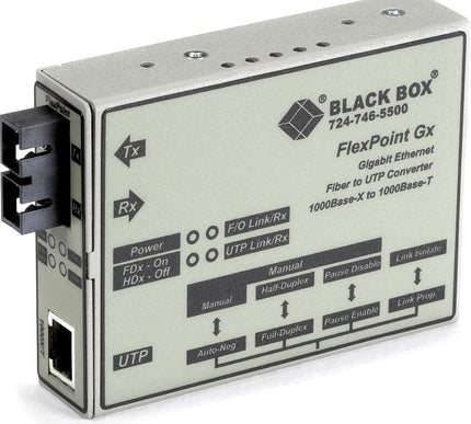Main Image for Black Box FlexPoint Gigabit Ethernet Media Converter