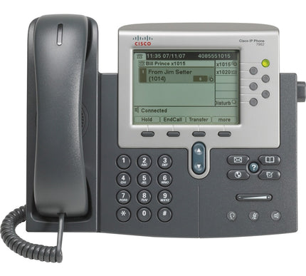 Main Image for Cisco Unified 7962G IP Phone - Refurbished - Wall Mountable, Desktop - Dark Gray, Silver