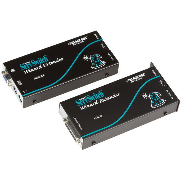 Main Image for Black Box Wizard KVM Extender - VGA, PS/2, RS232, Single-Access, CATx, Skew Compensation