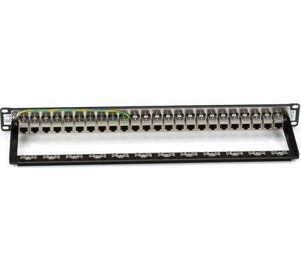 Main Image for Black Box CAT6 Patch Panel - Feed-Through, 1U, Shielded, 24-Port