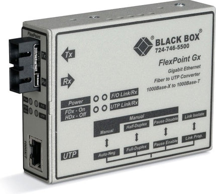 Main Image for Black Box FlexPoint Gigabit Ethernet Media Converter