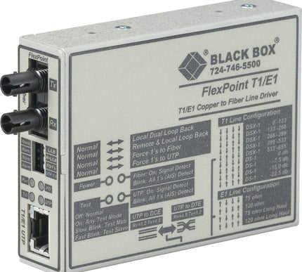 Main Image for Black Box FlexPoint T1/E1 to Fiber Converter