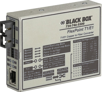 Main Image for Black Box FlexPoint T1/E1 to Fiber Line Converter
