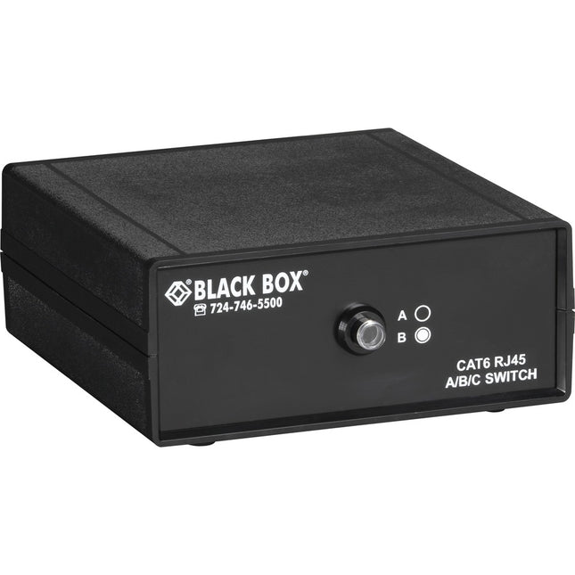 Main Image for Black Box RJ45 2-to-1 CAT6 Ethernet 10G Manual Desktop Switch