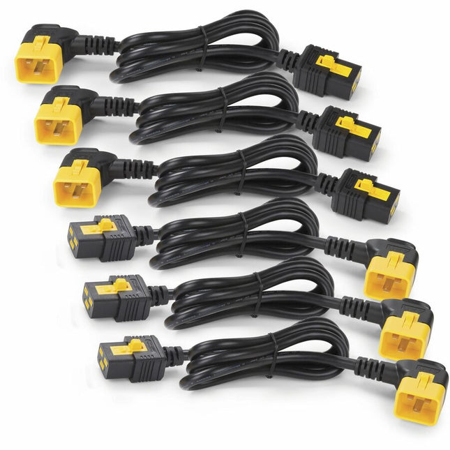Main Image for APC NetShelter Power Cord Kit (6 ea), Locking, C19 to C20 (90 Degree), 1.8m