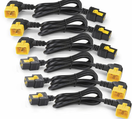 Main Image for APC NetShelter Power Cord Kit (6 ea), Locking, C19 to C20 (90 Degree), 1.2m