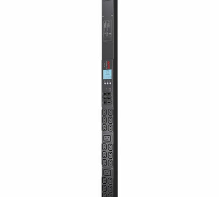 Main Image for APC NetShelter Metered Rack PDU, 0U, 1 phase, 3.3kW 208V 16A or 3.7kW 230V 16A, 18 C13 and 2 C19 outlets, C20 inlet