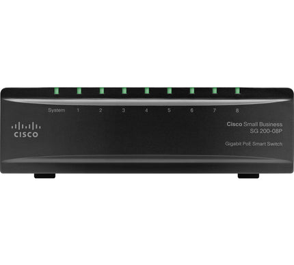 Main Image for Cisco SG200-08P Gigabit PoE Smart Switch