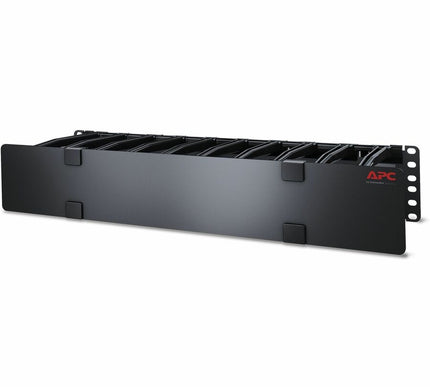 Main Image for APC NetShelter Cable Management, Horizontal Cable Manager, 2U, with Cable Tie, Single Side with Cover, 482 x 89 x 165 mm