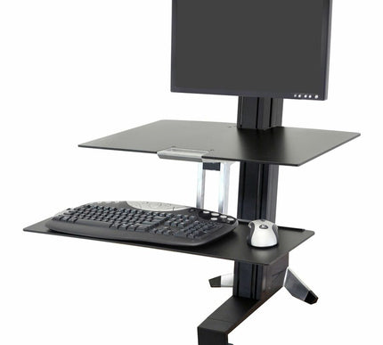 Main Image for Ergotron WorkFit-S, Single LD Workstation with Worksurface (black)