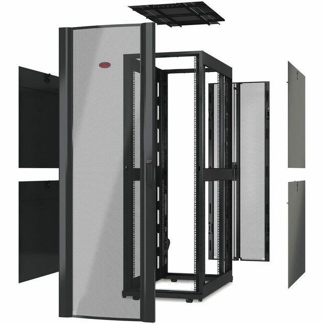 Main Image for APC NetShelter SX, Server Rack Enclosure, 42U, without Sides, Black, 1991H x 600W x 1070D mm [TAA]