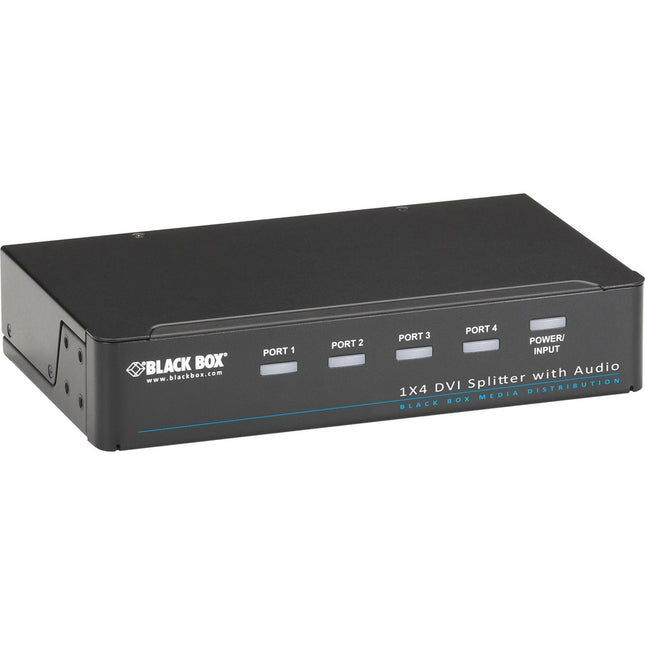 Main Image for Black Box DVI-D Splitter with Audio and HDCP, 1 x 4