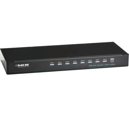 Main Image for Black Box DVI-D Splitter with Audio and HDCP, 1 x 8