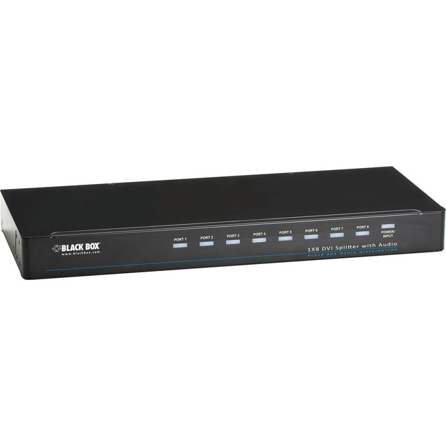Main Image for Black Box DVI-D Splitter with Audio and HDCP, 1 x 8