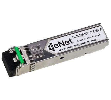 Main Image for ENET Cisco Compatible GLC-ZX-SM-RGD TAA Compliant Functionally Identical 1000BASE-ZX SFP 1550nm DOM Enabled 80km Duplex LC Connector Industrial Temp