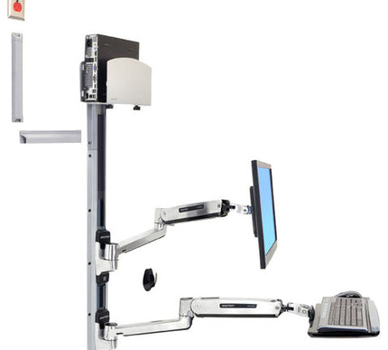 Main Image for Ergotron Wall Mount Track for CPU, Flat Panel Display, Keyboard, Mouse