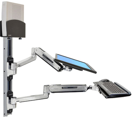 Main Image for Ergotron Wall Mount Track for CPU, Flat Panel Display, Keyboard, Mouse - Black