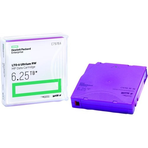 Main Image for HPE LTO-6 Ultrium 6.25TB MP RW Non Custom Labeled Data Cartridge 20 Pack