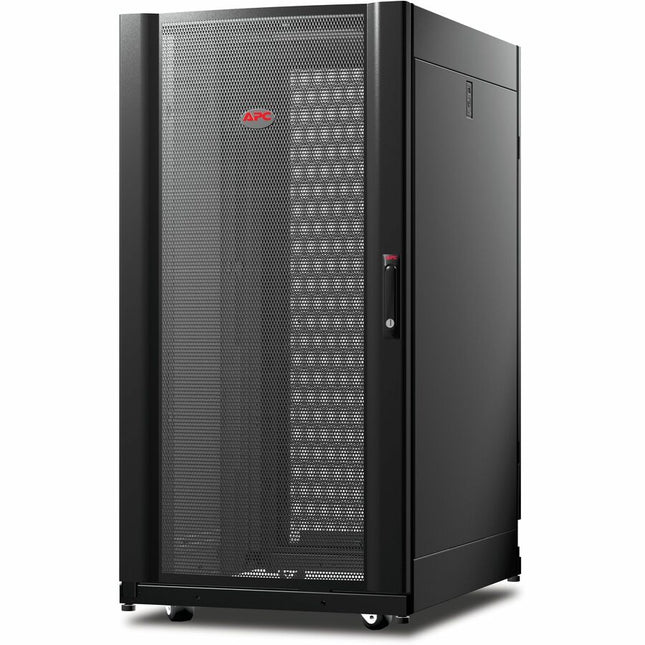 Main Image for APC NetShelter AV, Server Rack Enclosure, 24U, 10-32 Threaded Rails, Black, 1199H x 600W x 806D mm