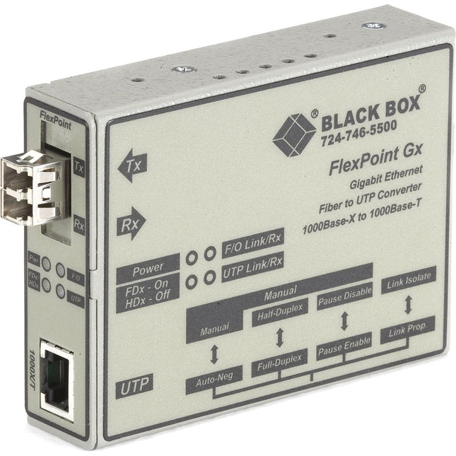 Main Image for Black Box FlexPoint Modular Media Converter Gigabit Ethernet Multimode 850nm 220m LC