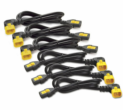 Main Image for APC NetShelter Power Cord Kit (6 ea), Locking, C13 to C14 (90 Degree), 1.8m, North America