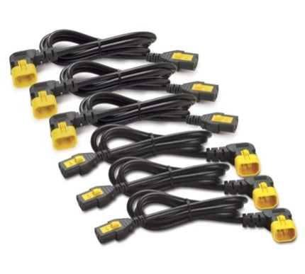 Main Image for APC by Schneider Electric Power Cord Kit (6 EA), Locking, C13 to C14 (90 Degree), 1.8m