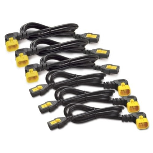 Main Image for APC by Schneider Electric Power Cord Kit (6 EA), Locking, C13 to C14 (90 Degree), 1.8m