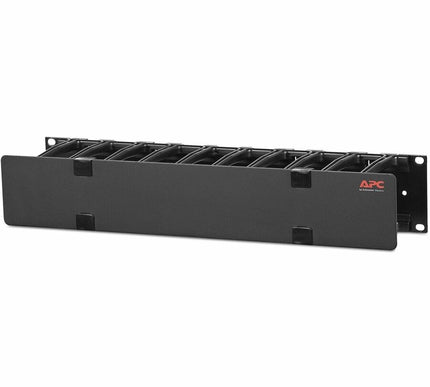 Main Image for APC NetShelter Cable Management, Horizontal Cable Manager, 2U, Single Side with Cover, Black, 483 x 88 x 110 mm