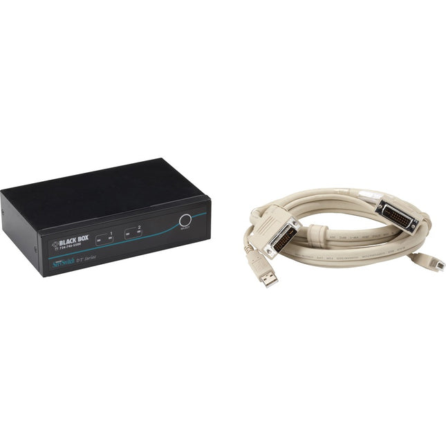 Main Image for Black Box ServSwitch DT DVI 2-Port with Emulated USB Keyboard/Mouse Kit