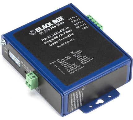 Main Image for Black Box Industrial Opto-Isolated Serial to Fiber Single-Mode SC Converter
