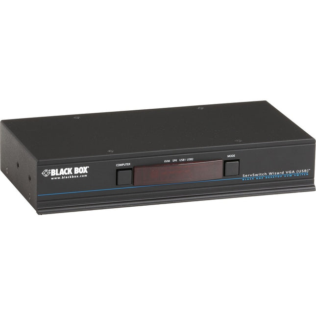 Main Image for Black Box KVM Switch - Single-Monitor, VGA, USB True Emulation, Audio, 4-Port