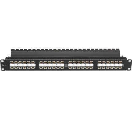 Main Image for Black Box CAT6 Feed-Through Patch Panel - 1U, Unshielded, 48-Port