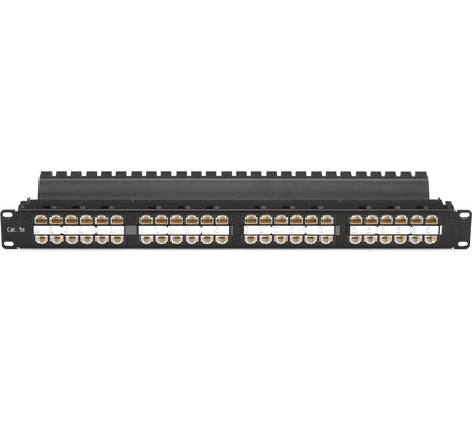 Main Image for Black Box CAT5e Feed-Through Patch Panel - 1U, Unshielded, 48-Port