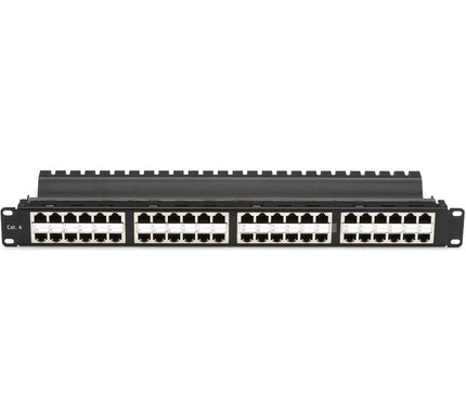 Main Image for Black Box CAT5e Feed-Through Patch Panel - 1U, Shielded, 48-Port