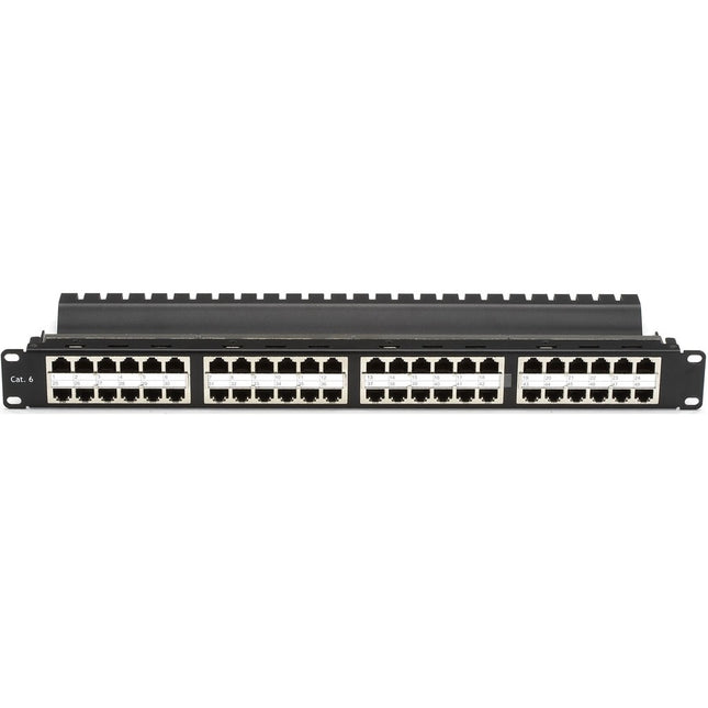 Main Image for Black Box CAT5e Feed-Through Patch Panel - 1U, Shielded, 48-Port