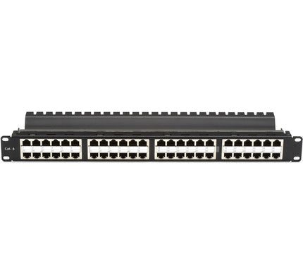 Main Image for Black Box CAT6 Patch Panel - Feed-Through, High-Density, 1U, Shielded, 48-Port