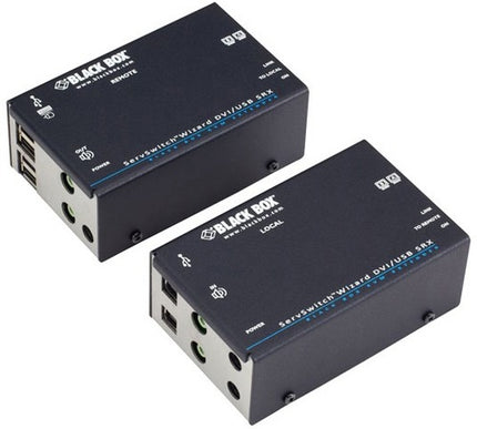 Main Image for Black Box Wizard SRX KVM Extender - Dual-Monitor DVI-D, USB 2.0, Audio, Single-Access,CATx