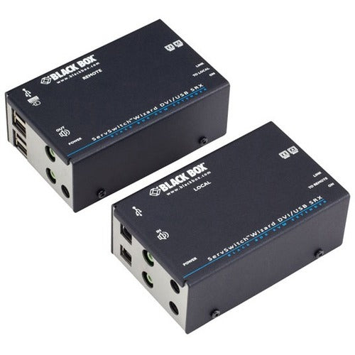 Main Image for Black Box Wizard SRX KVM Extender - Dual-Monitor DVI-D, USB 2.0, Audio, Single-Access,CATx