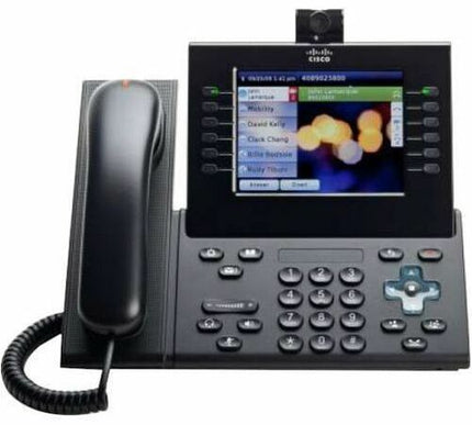 Main Image for Cisco Unified 9971 IP Phone - Corded - Corded/Cordless - Bluetooth, Wi-Fi - 2 Multiple Conferencing - Built-in Camera - Wall Mountable - Charcoal Gray - TAA Compliant