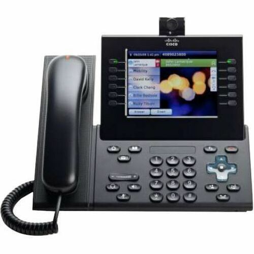 Main Image for Cisco Unified 9971 IP Phone - Corded - Corded/Cordless - Bluetooth, Wi-Fi - 2 Multiple Conferencing - Built-in Camera - Wall Mountable - Charcoal Gray - TAA Compliant
