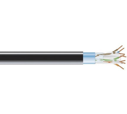 Main Image for Black Box CAT6 400-MHz Solid Bulk Cable F/UTP CMP Plenum BK 1000FT Spool
