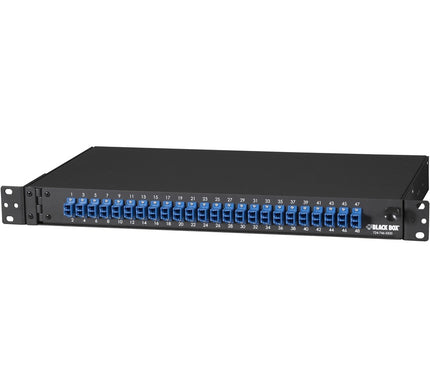 Main Image for Black Box Rackmount Preloaded Fiber Enclosure 1U, (24) Duplex LC Pair