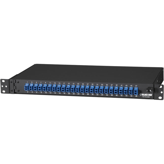 Main Image for Black Box Rackmount Preloaded Fiber Enclosure 1U, (24) Duplex LC Pair
