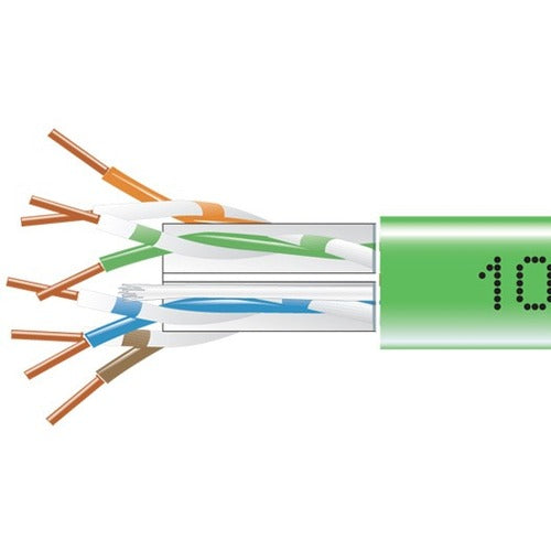 Main Image for Black Box CAT6 550-MHz Solid Bulk Cable UTP CMP Plenum GN 1000FT Pull-Box