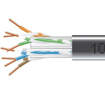 Main Image for Black Box CAT6 550-MHz Solid Bulk Cable UTP CMP Plenum BK 1000FT Pull-Box