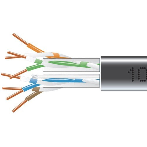 Main Image for Black Box CAT6 550-MHz Solid Bulk Cable UTP CMP Plenum BK 1000FT Pull-Box
