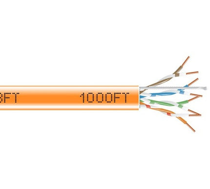 Main Image for Black Box CAT6 550-MHz Solid Bulk Cable UTP CMR PVC Orange 1000FT Pull-Box