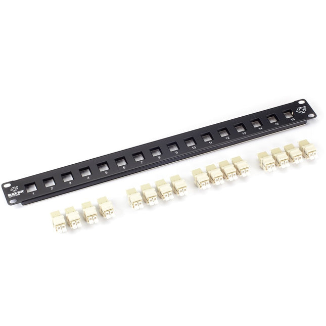 Main Image for Black Box Connect Rackmount Preloaded Fiber Panel - 1U, (16) LC Duplex