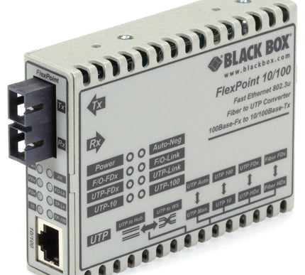 Main Image for Black Box FlexPoint LMC100A-SC-R3 Tanscevier Media Converter